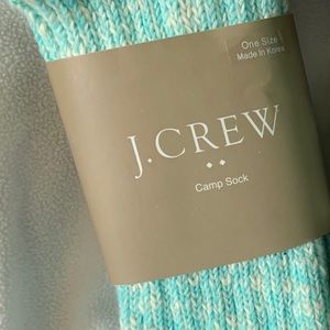 J Crew Factory icy blue camp socks